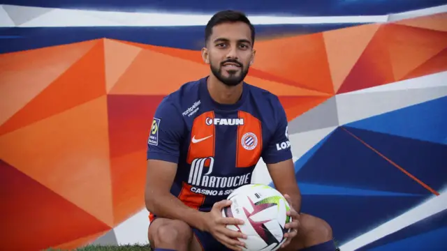 المهاجم الأردني موسى التعمري بقميص نادي مونبلييه