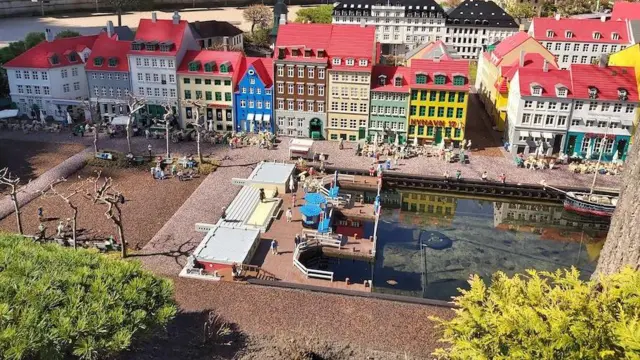 Centar Kopenhagena u kockicama - detalj iz Legolenda u Danskoj