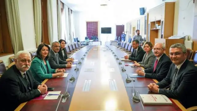 HDP ve CHP heyetleri 