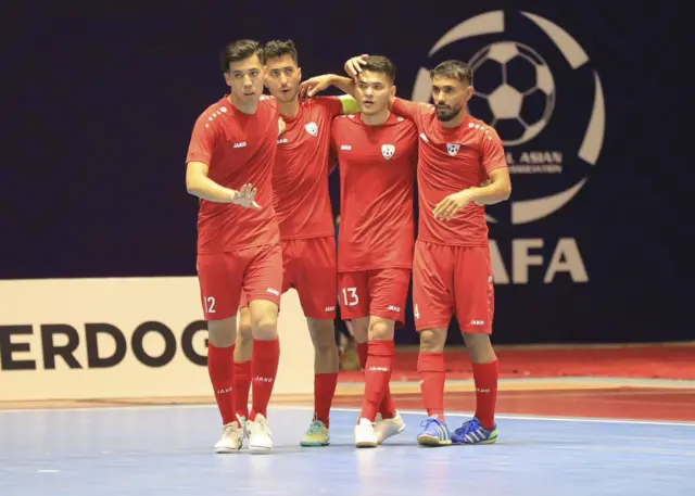 اعضای تیم فوتسال افغانستان