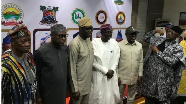 Awọn gomina ati alejo nibi ipade to waye ni Ibadan.