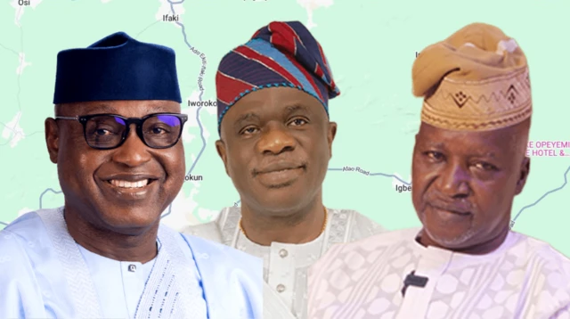 Mẹta ninu awọn oludije sipo gomina nipinlẹ Ekiti