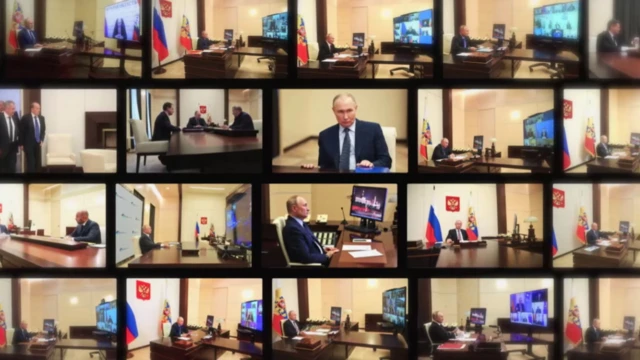 Десятки відеокадрів з робочого кабінета Путіна