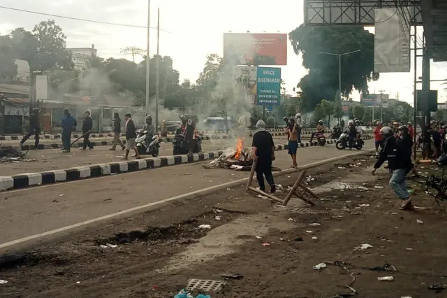 Aksi unjuk rasa di Yogyakarta.