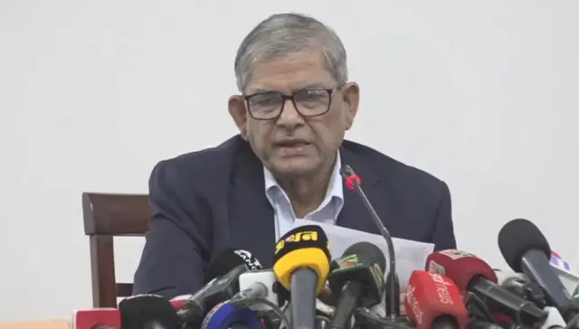 সংবাদ সম্মেলন বিএনপি মহাসচিব মির্জা ফখরুল ইসলাম আলমগীর 