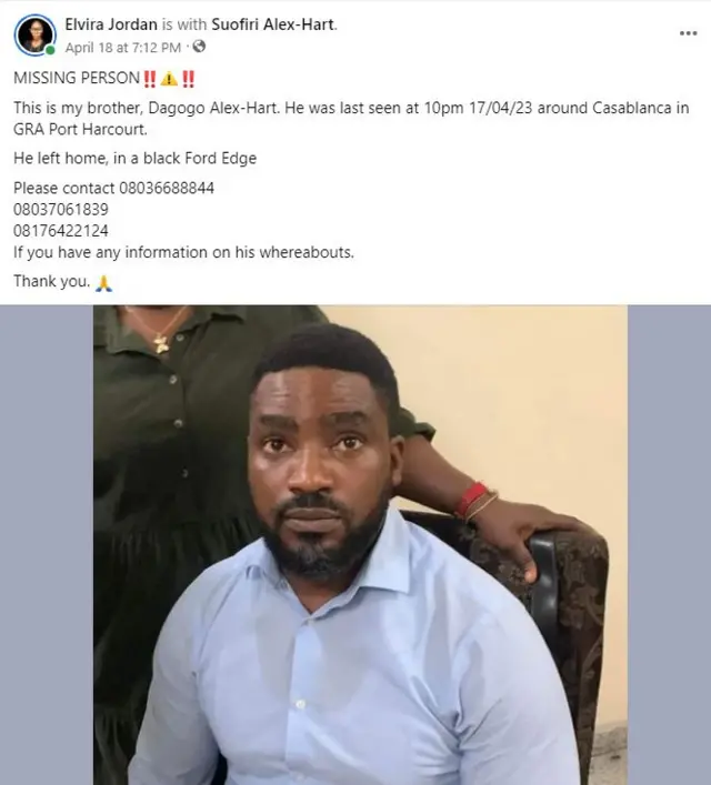 Cases of missing pesins in Port Harcourt