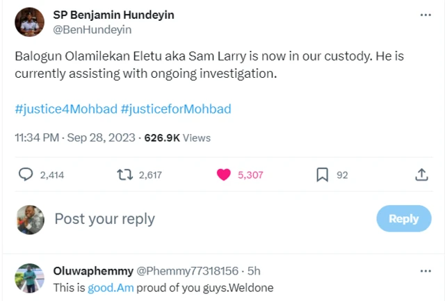 SP Benjamin Hundeyin