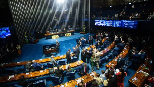 Foto colorida mostra o plenário do Senado vistopontos cartao sportingbetcima