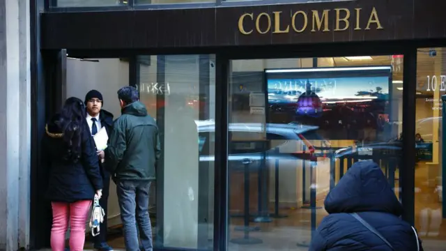 Oficina consular de Colombia en Nueva York, Estados Unidos. 