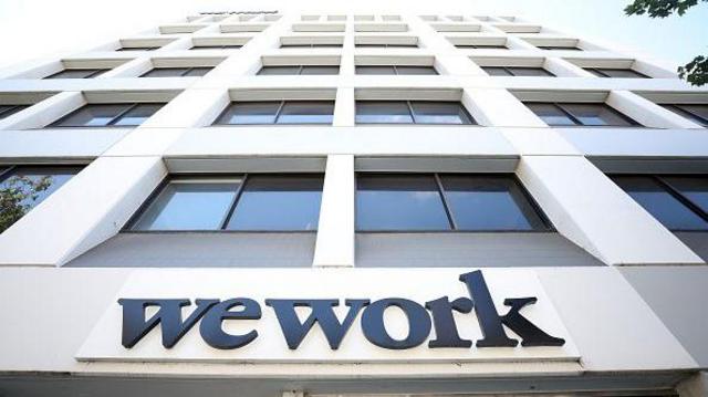 Fachadajogo das cores blazeprédio do Wework