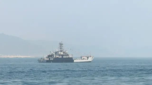 ఫ్లీట్ రివ్యూ రిహార్సల్ , యుద్ధ నౌకలు