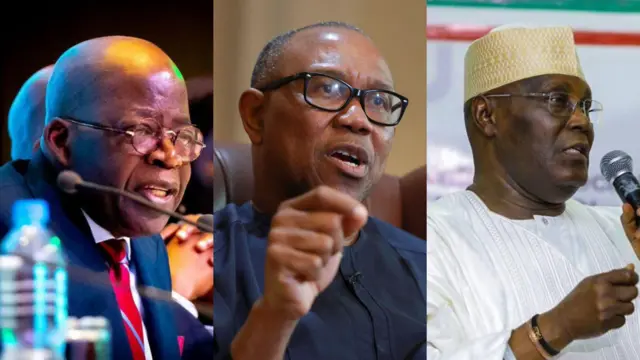 Bola Tinubu, Peter Obi na Atiku Abubakar