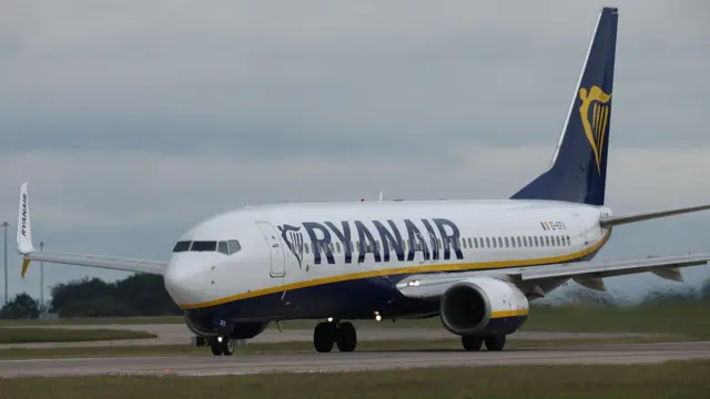 Avion kompanije Rajaner - arhivska fotografija