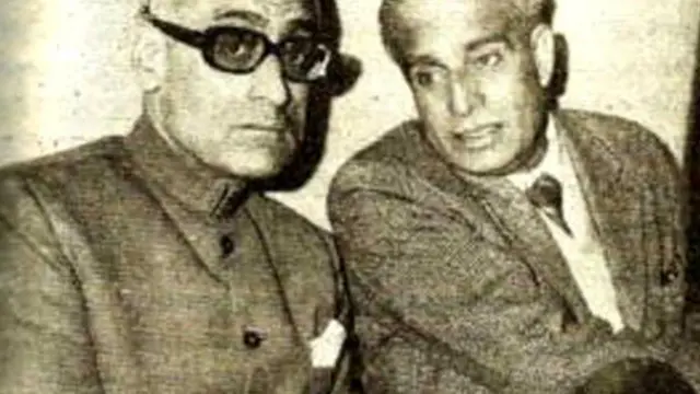 ઇંદિરા ગાંધીના બે વિશ્વાસુ આર.એન. કાવ (ડાબે) અને પીએન ધર