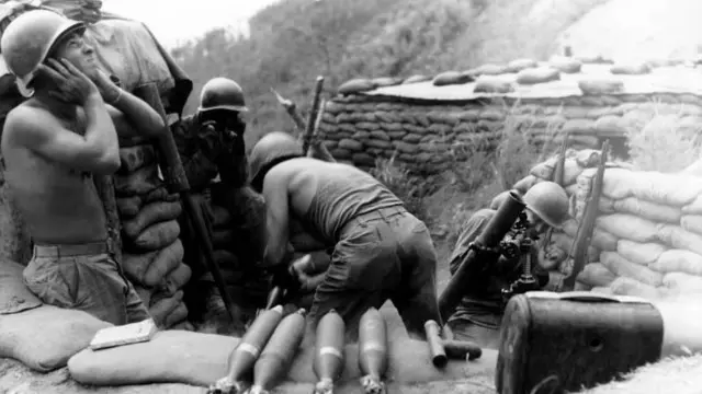 Американські мінометники в Кореї