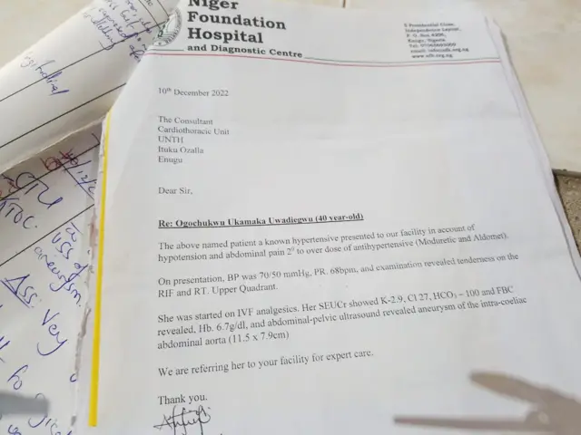 Akwụkwọ nyocha ahụ n'ụlọọgwụ Niger Foundation