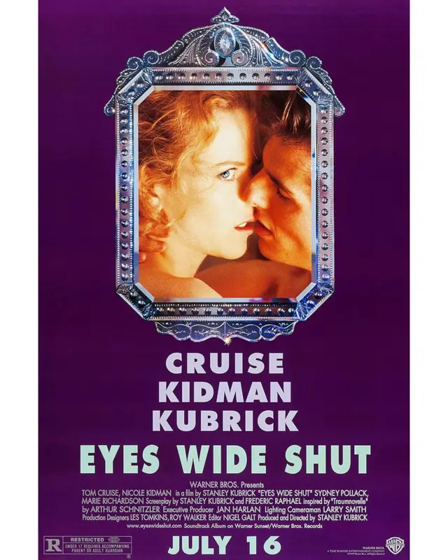 том круз и никол кидман у филму Широм затворених очију Еyес Wиде Схут, постер за филм широм затворених очију