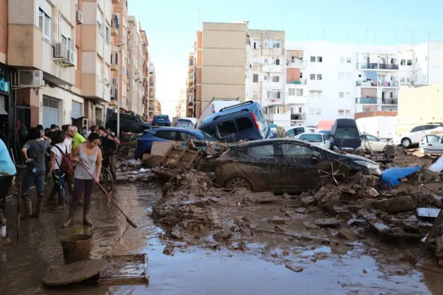 Caos en Paiporta