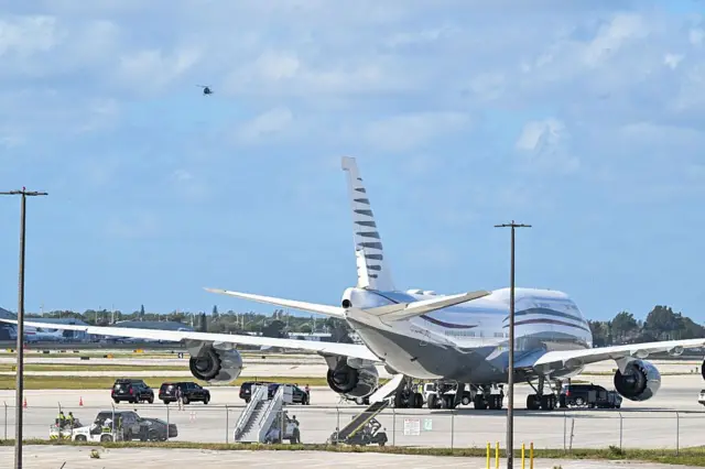 El avión fue visto en Florida en febrero pasado.