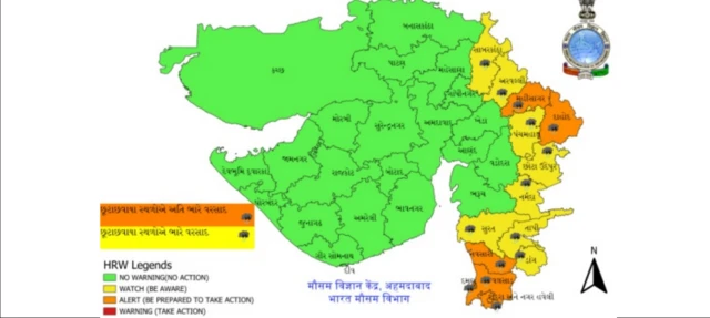 અતિભારે વરસાદ, સુરત, તાપી, નવસારી, દમણ, દાદરા નગર હવેલી