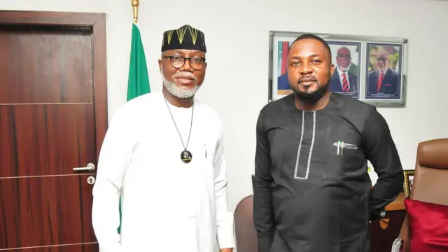 Aworan Gomina Aiyedatiwa ati Yemi Fash