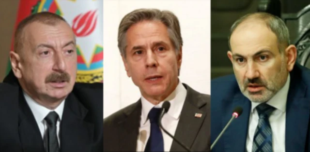 Əliyev - Blinken - Paşinyan