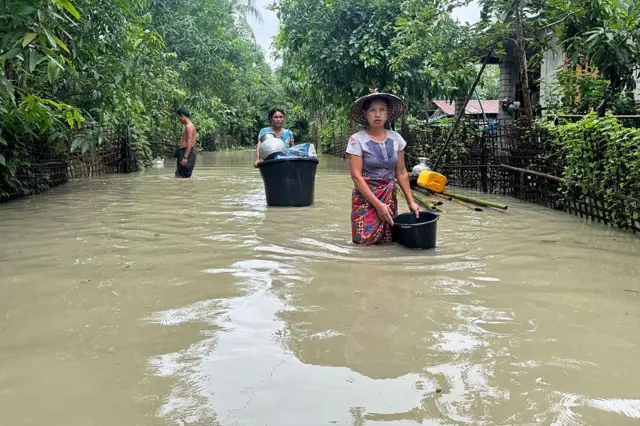 ၂၀၂၆ ခုနှစ်၊ ဇူလိုင်လအတွင်း ရခိုင်ပြည်နယ်ကျောက်တော်မှာ ရေဘေးသင့်နေတဲ့ အခြေအနေ 