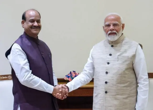 ઓમ બિરલા નરેન્દ્ર મોદી સાથે