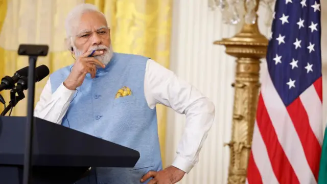 அமெரிக்காவில் மோதி எதிர்கொண்ட கேள்வி