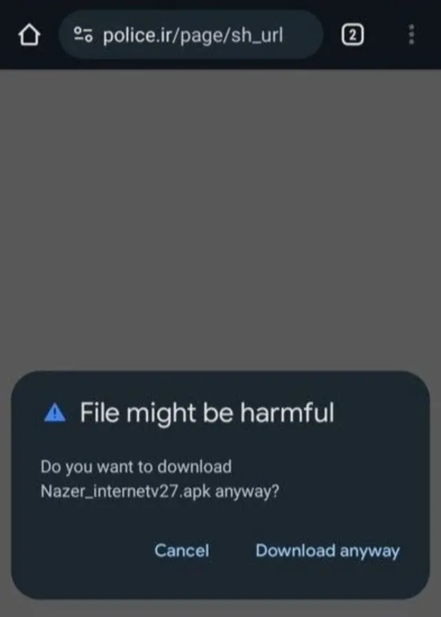 پیام هشدار هنگام نصب این اپ روی برخی از گوشی‌ها 