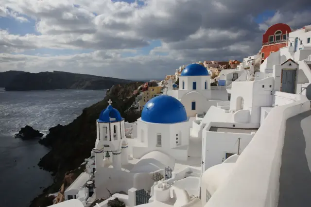 Paisaje de Santorini