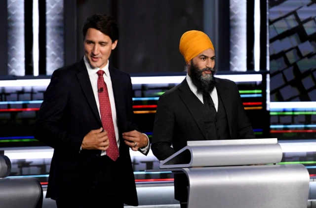 जगमीत सिंह और जस्टिन ट्रूडो