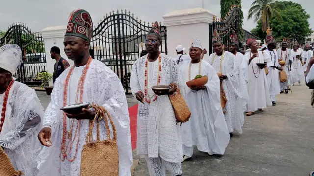 Awọn to wa kopa nibi ajọdun ọdun Aje ni Ile Ife