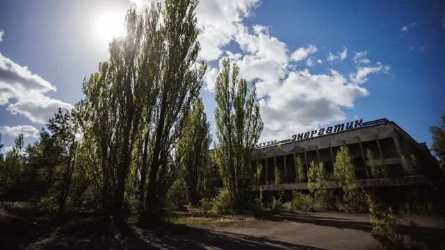 Palata kulture u Pripjatu, gde je održano venčanje, sada je zapuštena i napuštena.