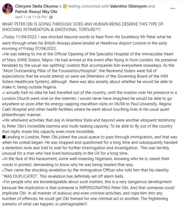 Ozi o depụtara maka ihe mere Peter Obi