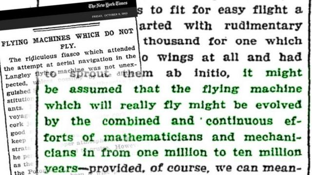 Recortes do artigo "Máquinas voadoras que não voam".
