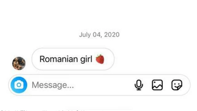 A message from Andrew Tate's Instagram account to Daria