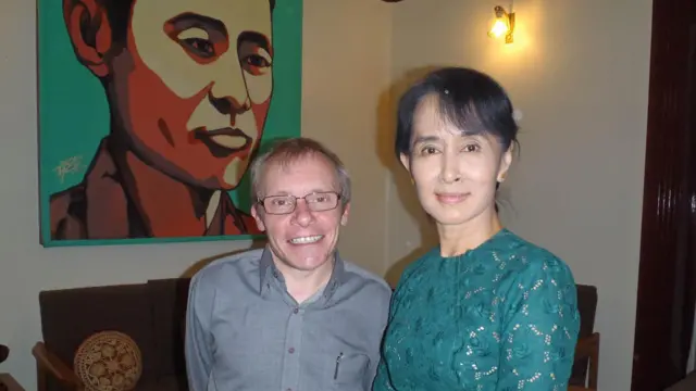 Aung San Suu Kyi and Sean Turnell