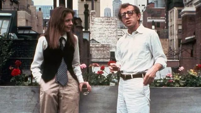 Diane Keaton i Woody Allen w filmie "Annie Hall".