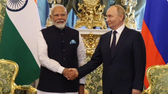 ਨਰਿੰਦਰ ਮੋਦੀ ਅਤੇ ਵਲਾਦੀਮੀਰ ਪੁਤਿਨ