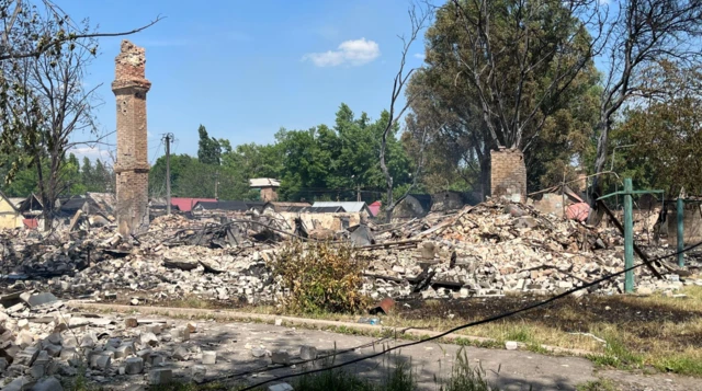 Lugares como Rodynske han quedado en ruinas.