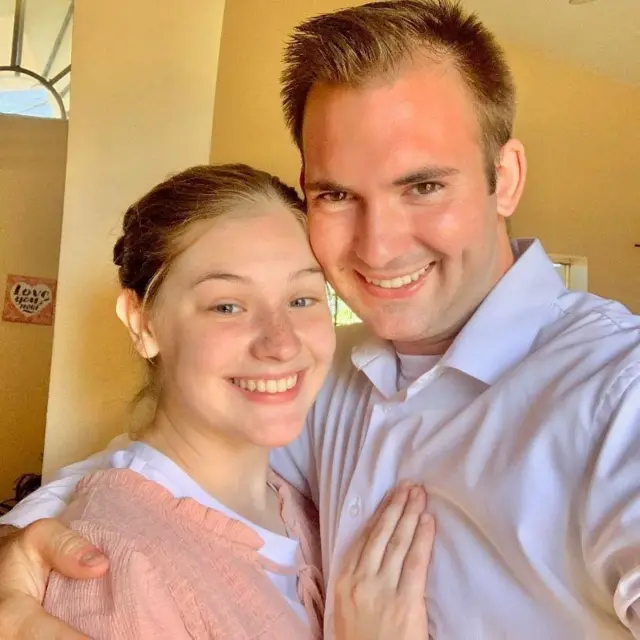 Un selfie de la pareja