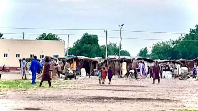 Inside Muna Albadawi IDP camp for Maiduguri, Borno state 