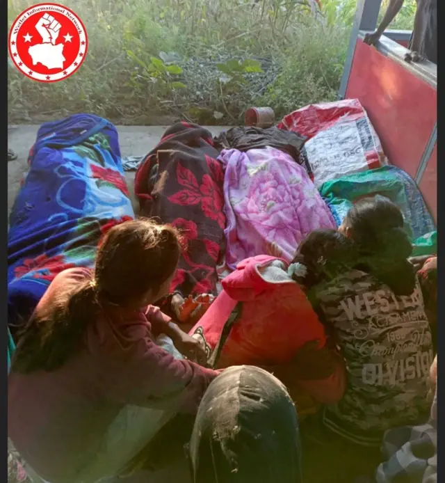 ဝက်လက်မြို့နယ် ထုံးဘိုရွာလေကြောင်းတိုက်ခိုက်မှုကြောင့် လူသေဆုံးခဲ့တဲ့မြင်ကွင်း