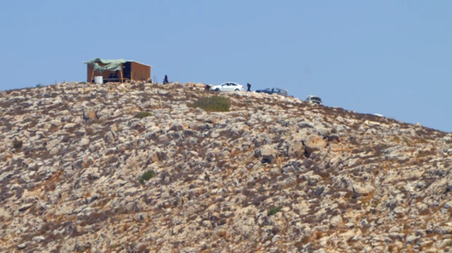 بؤرة استيطانية إسرائيلية قرب قرية المغير الفلسطينية، في الضفة الغربية المحتلة