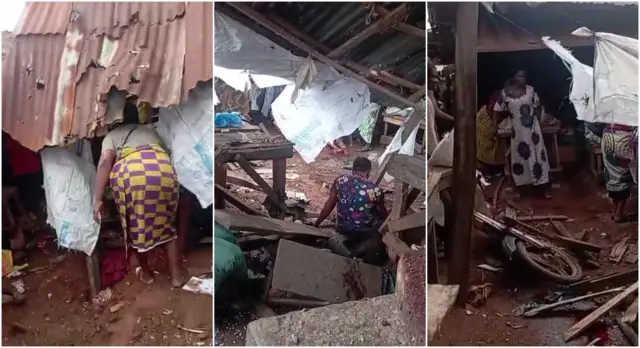 Ọnọdụ ahịa Eke-ubahaeze dịka ogbunigwe gbawachara ebe ahụ.