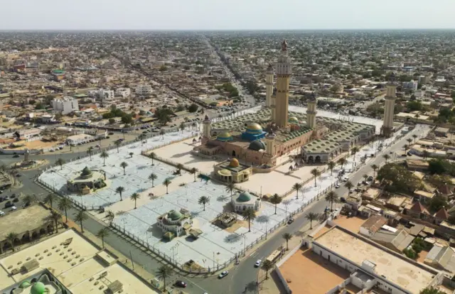 La grande mosquée de Touba, au centre de la ville 