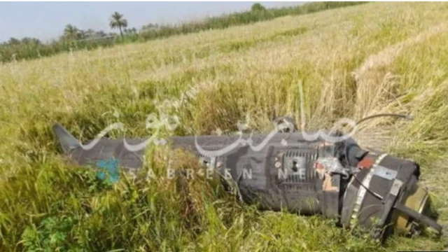 ইরাকের মধ্যাঞ্চলে পাওয়া এই ধ্বংসাবশেষকে বলা হচ্ছে ইসরায়েলি মিসাইলের অংশ