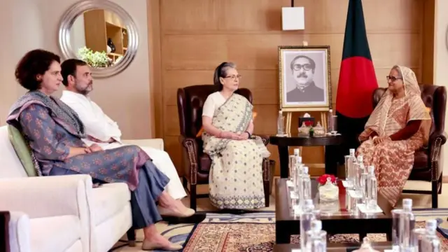 જૂન મહિનામાં શેખ હસીનાએ ગાંધી પરિવાર સાથે મુલાકાત કરી હતી