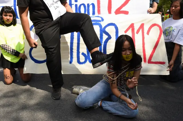 थाईल्यान्डमा गरिएको प्रदर्शन